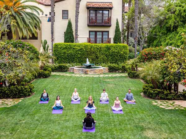 Yoga On The Lawn.