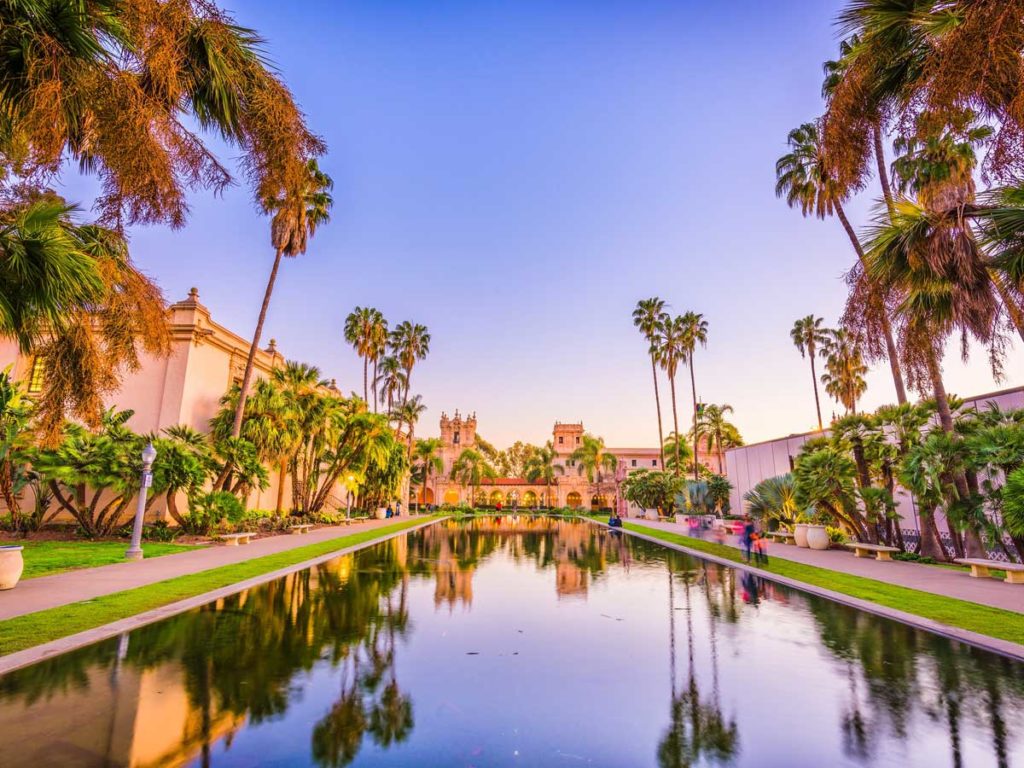 Balboa park reflection pool.