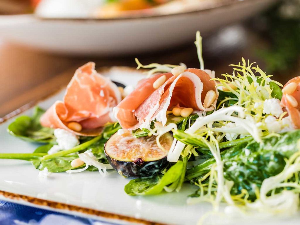 Salad With Proscuitto.