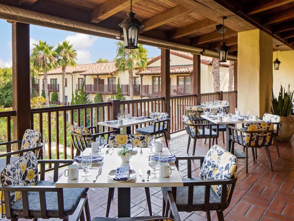 Dining On The Balcony.