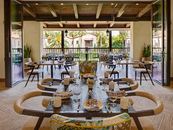 Dining Inside Greenfinch Restaurant.