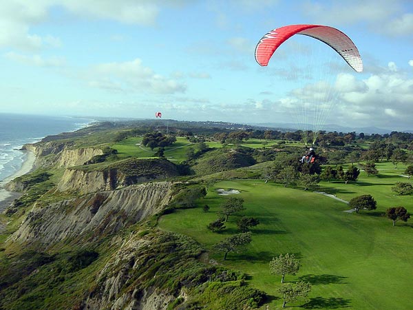 Hang Glider In La Jolla.