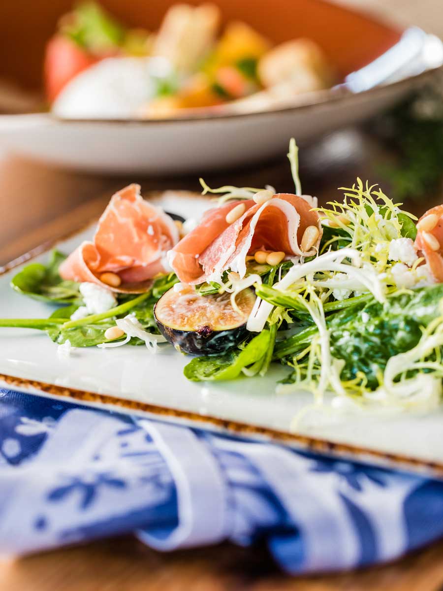 Salad With Proscuitto.