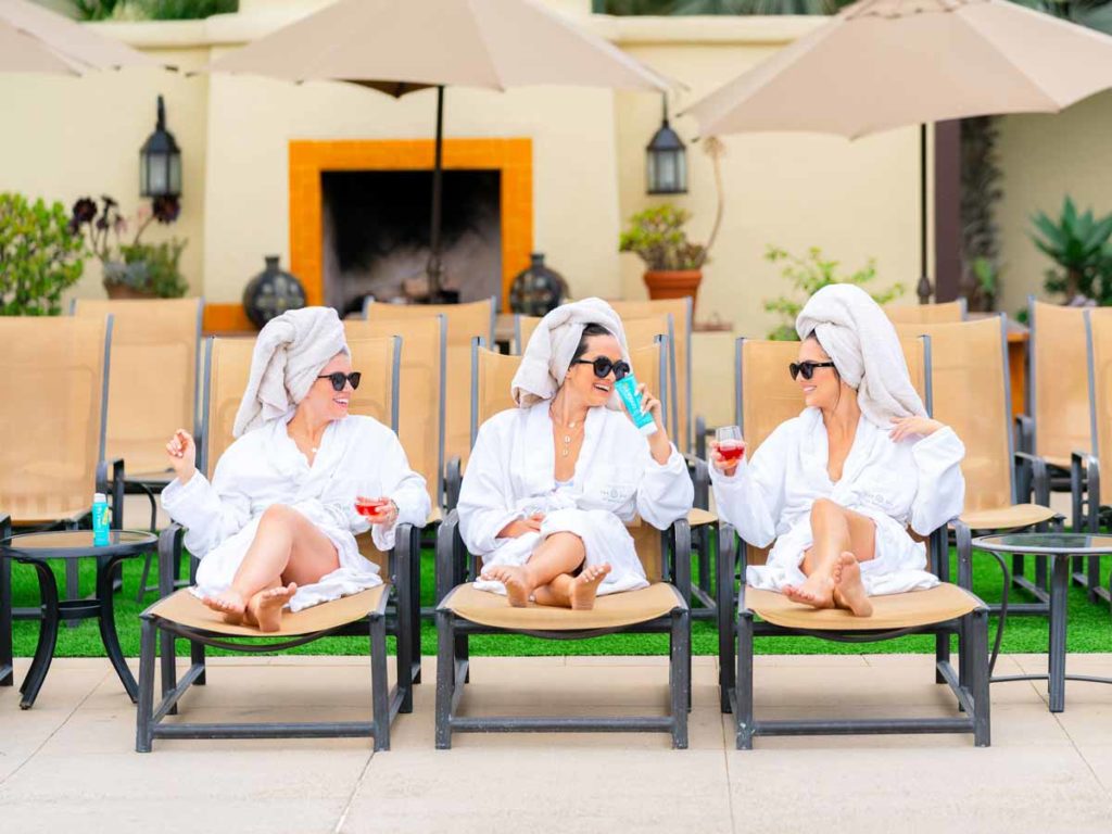 Spa Girls By The Pool.