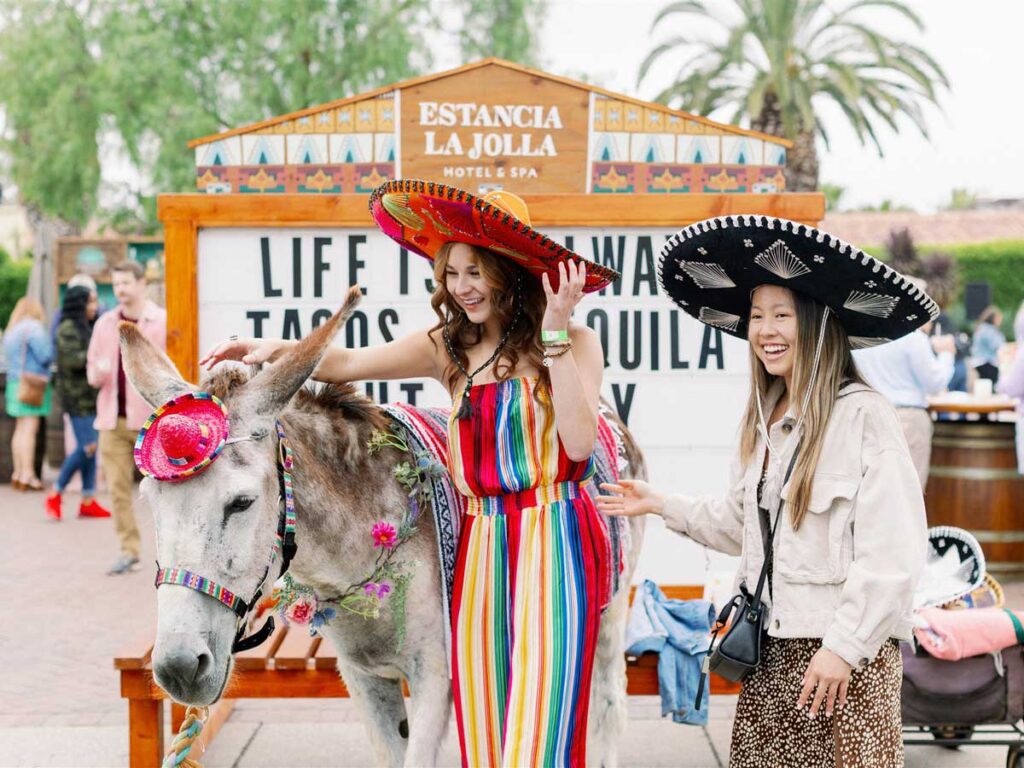 two women with mexican hats