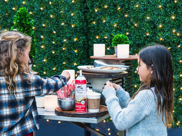 Girls At A Hot Chocolate Bar