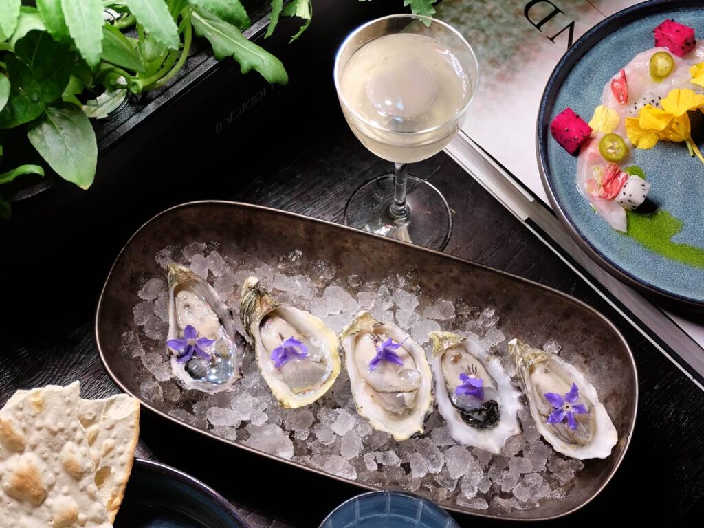 Chilled Oysters And Other Food